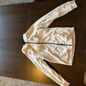 Off-white Exterior Black interior Hollister Zip Up